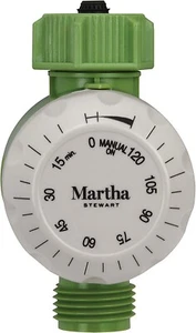 Martha Stewart High Flow Mechanical Water Timer for up to 2 Hours of Watering - Picture 1 of 3