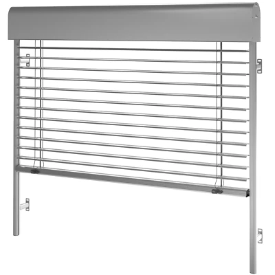 C80 ALU-Außenjalousie, Raffstore + Motor, Kassette OVAL B:0.6-4.5m, H:0.6-4m - Bild 1 von 4