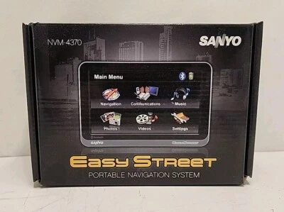 Sanyo Easy Street NVM-4370 Automotive GPS Bluetooth Unit.  - Image 1 of 4