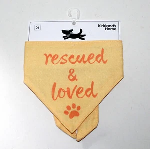 Kirkland Bandana per Cani Salvati e Amati Sciarpa Piccola Giallo Arancione - Foto 1 di 4