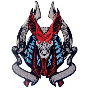 Embroidered Patches Iron Sew On Patch transfers Badges appliques Anubis God 519R - Picture 1 of 4