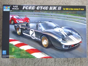 Trumpeter 1:12 Scale 1966 Le Mans 24 Hour Winning Ford GT40 Mk.ll # 05403 - New - Picture 1 of 16