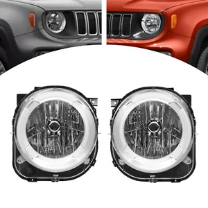 For 2019-2023 Jeep Renegade Headlight Halogen Headlamp(s) w/Bulb Left&Right Side - Foto 1 di 52