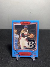 2008-09 Bowman Draft Picks & Stars Relics Blue /50 Richard Hamilton #BRRH