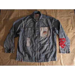 RocaWear Men’s Denim jacket Xl Y2K embroidered embroidered - Picture 1 of 9