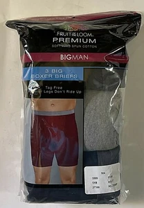 Fruit Of The Loom Premium Big Man Boxer Briefs Size 5XB (3 Pack) new Sexy - Picture 1 of 12