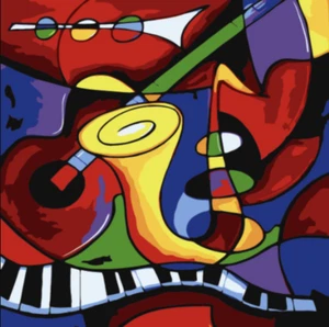 Paint By Numbers - PICASSO MUSIC - 40x50cm DIY paint kit - AU stock ships in 24h - Picture 1 of 3