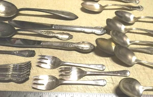 23 teiliges Sortiment Konvolut Vintage Besteck Silberbesteck - Bild 1 von 8