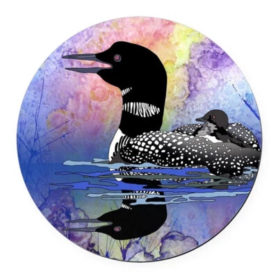 DUCK LOON BIRD ART Gran Regalo Dije Colgante En Plata de Ley 925 Collar 20" Foto 1 de 4