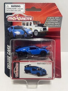 2023 Majorette Deluxe Cars Bugatti Chiron Pur Sport Blue NEW!!! - Picture 1 of 6