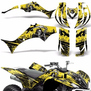 ATV Graphic Decals Stickers for Yamaha Wolverine 450 2006-2012 REAPER Y - Picture 1 of 3