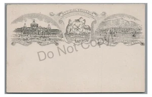 FIRST POSTCARD FROM AUSTRALIA! 1894 Tasmanian Exhibition TASMANIA Hobart Unused - Picture 1 of 2