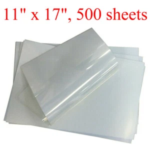 11" x 17", 500 sheets, Waterproof Inkjet Transparency Film for Silk Screen Print - Picture 1 of 5