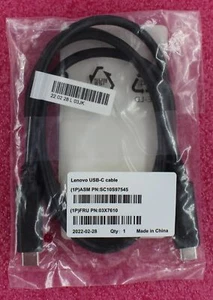 03X7610 - Lenovo USB-C Cable, GEN-2 ,1M (NEW) - Picture 1 of 1