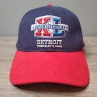 Superbowl Detroit NFL Reebok hat cap strapback red blue 