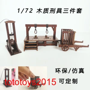 DIY 1/72 Holz Guillotine Modell Szene Zubehör passend Actionfigur Soldat Spielzeug - Bild 1 von 16