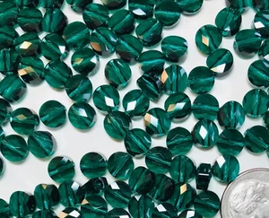 Swarovski® Mini Round Crystal Beads #5052 - 6mm - EMERALD - Factory Package - Picture 1 of 12