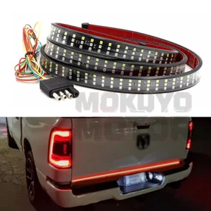 60" LED 3 Row Tailgate Light Bar LED Strip Reverse Brake Signal for Dodge RAM - Picture 1 of 9