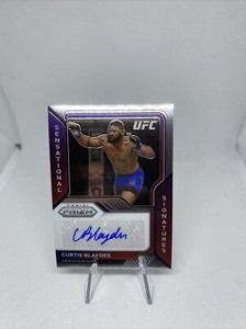 2021 CURTIS BLAYDES PANINI PRIZM UFC SENSATIONAL SIGNATURES AUTO