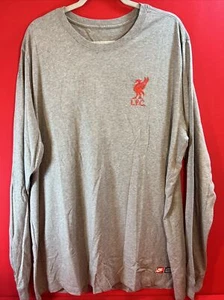 NWT Mens XXL Nike Liverpool FC Long Sleeve Soccer Football Shirt Gray DC2464-091 - Picture 1 of 4