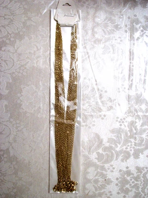 Lote de 10 collar de cadena de eslabones enchapados en oro de acero inoxidable de 24 pulgadas de largo 2 mm de ancho Foto 1 de 3