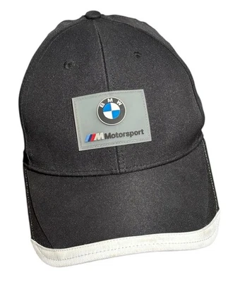 BMW M Motorsport Puma Snapback Sombrero Negro Rendimiento Parche Goma Talla Única Foto 1 de 4