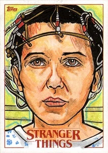 Topps Stranger Things Season 1 - ELEVEN (Ele) -  Sketch Card Rich Hennemann 1/1 - Picture 1 of 2