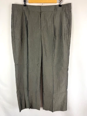 全新 Banana Republic 灰色 鲨鱼皮 Logan Crop 中腰直筒裤 14 码 — 第 1/4 张图片