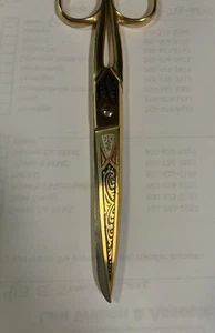 Toledo Gold Tone Design Scissors.  6” - Picture 1 of 5