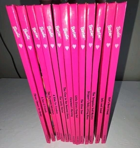 Konvolut 13 Vintage Barbie & Friends Buch Club Bücher Hardcover rosa 90er Grolier - Bild 1 von 14