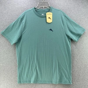 NWT Tommy Bahama Mens Shirt Small S Blue Graphic Logo Camisa Short Sleeve Relax - Picture 1 of 9