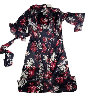 Oscar De La Renta Bata Mujer XS/S Rosa Etiqueta Maxi Caftán Satinado Fluido Dalia Foto 1 de 4