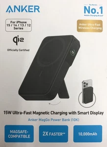 Anker MagGo 10000mAh Black Power Bank with LED Screen - Picture 1 of 1