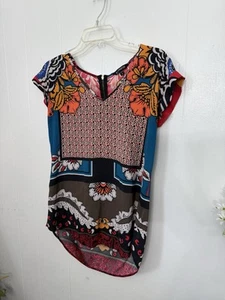 Express S V Neck Cap Sleeve Blouse  - Picture 1 of 4