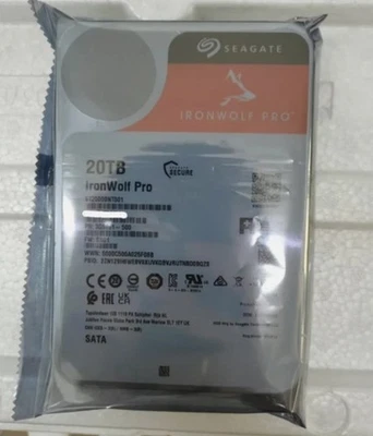 NEW Seagate IronWolf Pro 20TB 3.5" SATA Internal HDD ST20000NT001 - Image 1 of 3