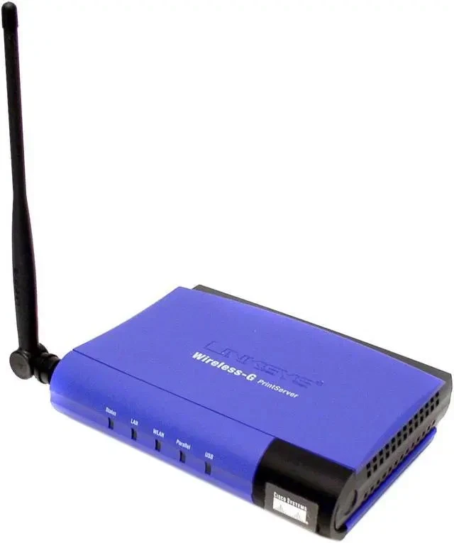 NEW Linksys WPS54GU2 Wireless-G & Wired RJ45 Print Server - USB 2.0  & Parallel - Image 1 of 4