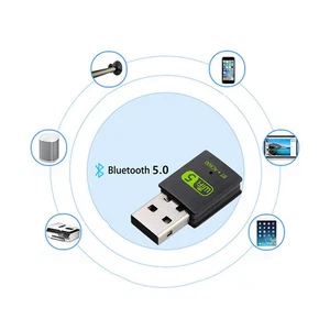 600Mbps USB WiFi Bluetooth 5.0 Adapter 2in1 Dongle Dual Band 2.4G&5GHz USB W BII - Picture 1 of 9