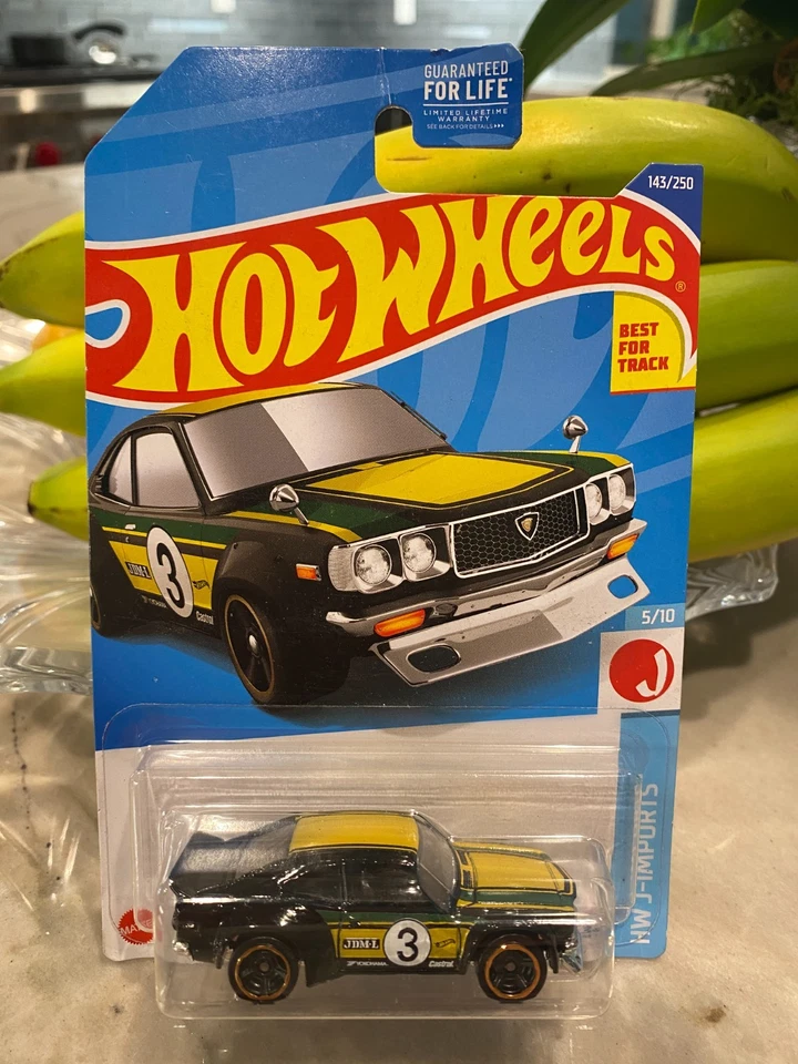 2021 Hot Wheels Mazda RX-3 HW J-Imports 5/10 - Vert Foncé