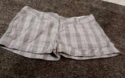 Pantalones Cortos Fox Niñas Gris, Negro, Rosa A Cuadros Talla 7 Foto 1 de 2