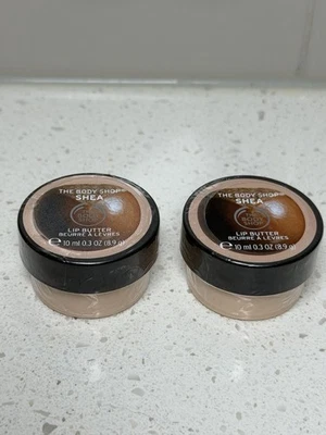 2x The Body Shop Lip Butters Shea SEALED Lot Of TWO BUTTER discontinued Lot Of 2 - Image 1 of 4