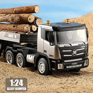 1:24 Huina RC Flat Truck Model 9Channels Alloy Engineer Vehicle 2.4G Remote Cont - Bild 1 von 7