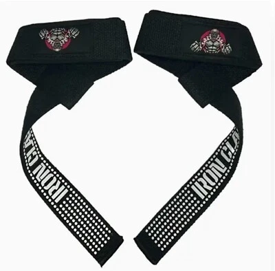 Correas de muñeca de levantamiento de pesas por broche de hierro | Correas de muñeca de gimnasio Foto 1 de 4