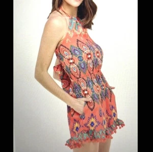 Dor L’Dor Open Back Tie Romper S *NWOT* - Picture 1 of 6