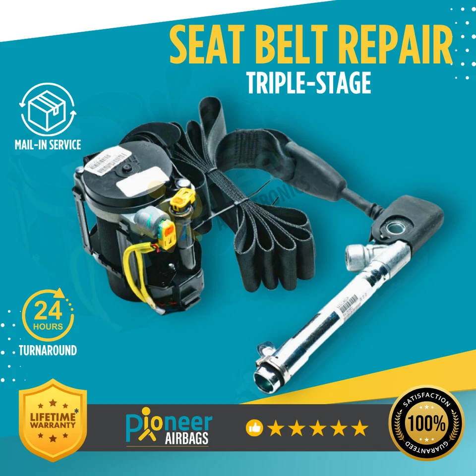 Cinturón de seguridad triple etapa accidente OEM reparación reconstruido para todos Hyundai Sonata⭐⭐⭐⭐⭐ Foto 1 de 4