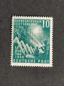 ALEMANIA BUNDESREPUBLIK 1949 BUNDESTAGES Mi 110** Yv 1** MNH NUEVO SIN CHARNELA - Imagen 1 de 2