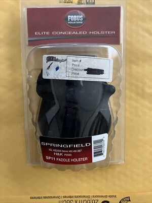 Funda de paleta compacta Fobus Springfield para mano derecha negra - SP11 (H) Foto 1 de 4