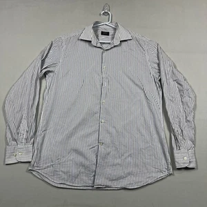 Paul & Shark Cotton Striped Button U Long Sleeve Dress Shirt Men's 41 Large L - Picture 1 of 15