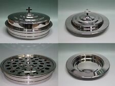 Silvertone--Stainless Steel Communion Tray set and Bread Tray set