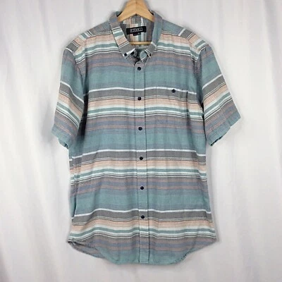 Ezekiel Men's Shirt Size 2XL Short Sleeve Button Down 90s Skater Striped - Image 1 of 4