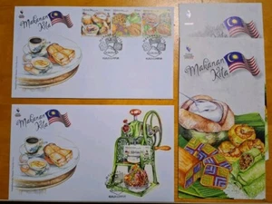 Malaysia Malaysian Food MS & Stamp FDC 2019 Makanan Kita Cendol Ais Kacang ABC - Picture 1 of 7